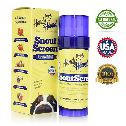 Handy Hound SnoutScreen | Nose Balm | Moisturizing All Natural Sunscreen For Dogs