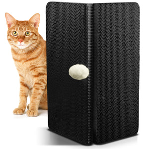 Handy Hound Cat Corner Scratcher - Innovative Cat Scratch Pad for Wall and Corner - Black